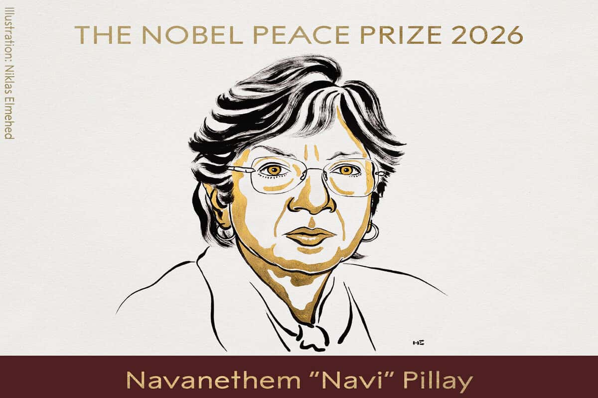 El Premio Nobel de la Paz 2026 fue para Navanethem “Navi” Pillay