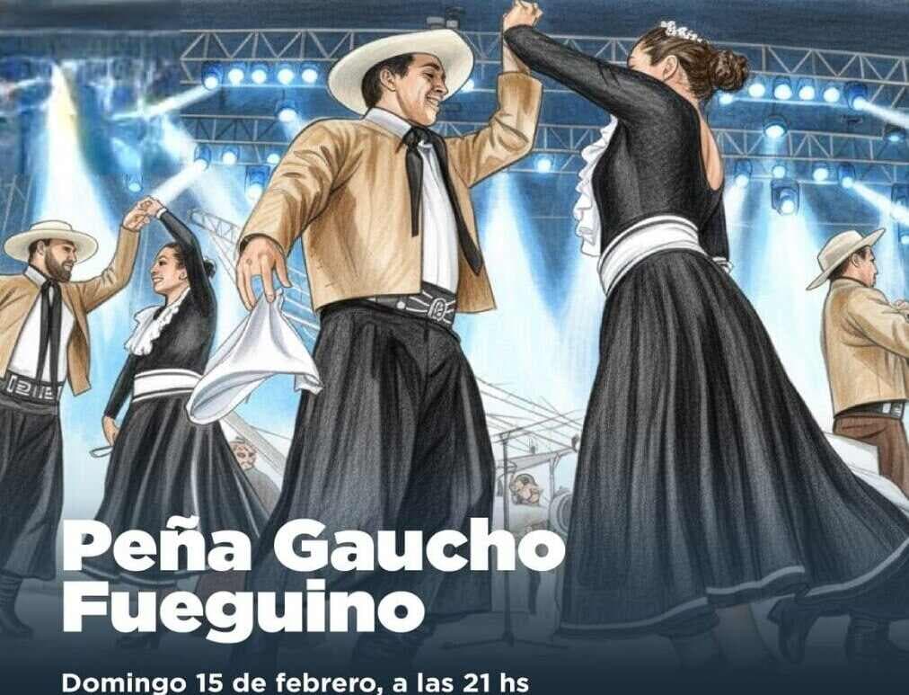 La Municipalidad de Ushuaia acompañará este domingo 15 de febrero la “Peña Gaucho Fueguino” en el Centro Cultural Esther Fadul