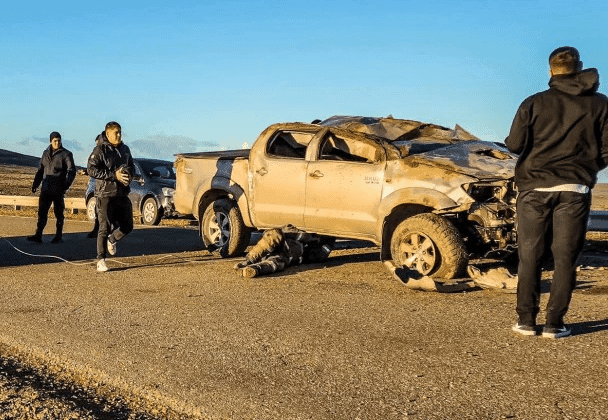 SAN JULIÁN: Vuelco en la Ruta 3 movilizó a bomberos y personal de salud