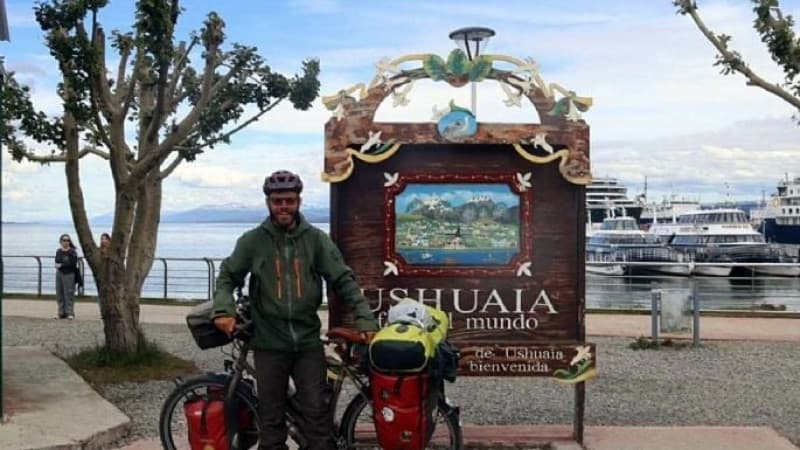De Alaska a Ushuaia: la hazaña del ciclista francés
