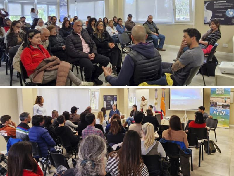 El personal de Expedición Antártico brindaron una charla