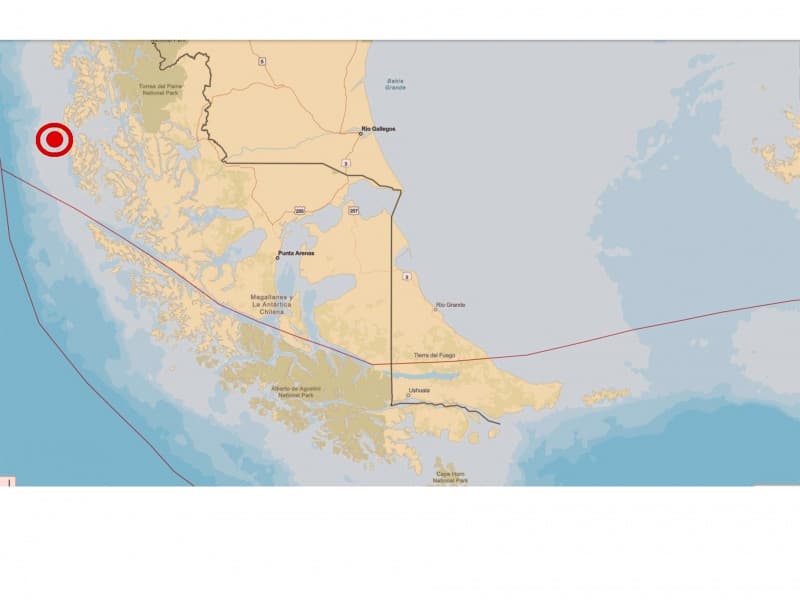 Un sismo se registró en Magallanes, al sur de Chile