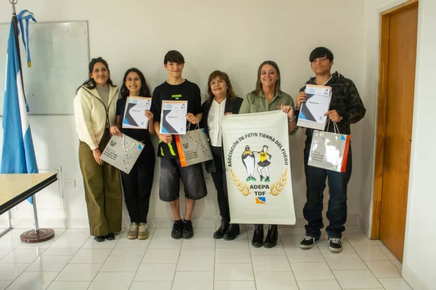 Cinco jóvenes fueguinos representarán a la Argentina en los World Skate Games 2026
