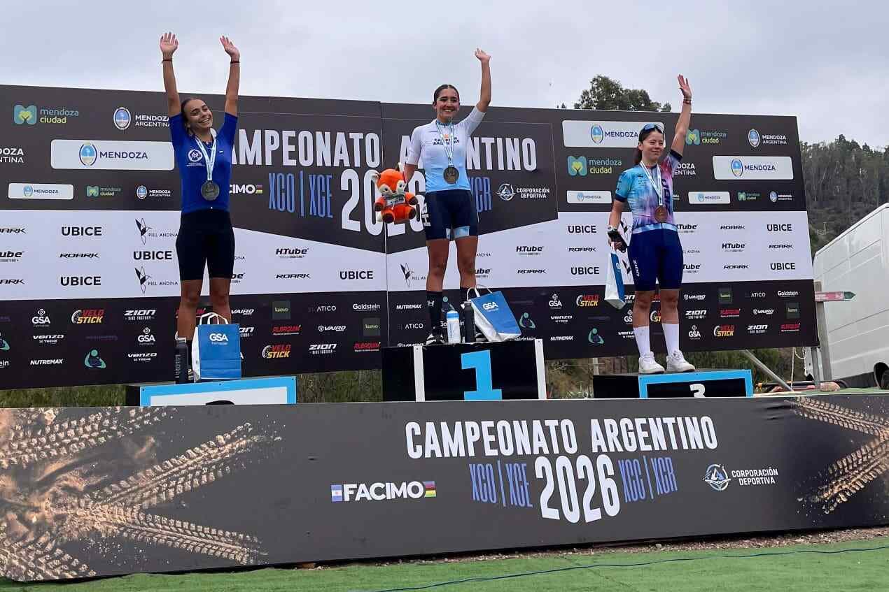 Tres Medallas de Bronce para Tiziana Pastori en el Campeonato Argentino de MTB